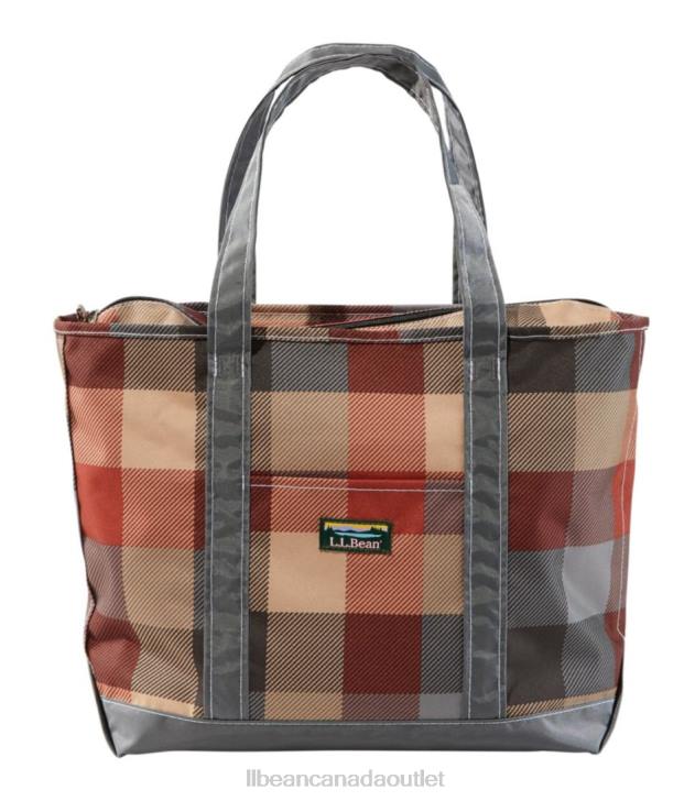 Accessories Apple Cinnamon Katahdin Logo H8XZ5414 Everyday Lightweight Tote Plaid Unisex L.L.Bean