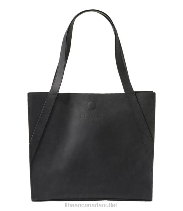 Accessories Black H8XZ4239 Stonington Full-Grain Leather Tote Unisex L.L.Bean