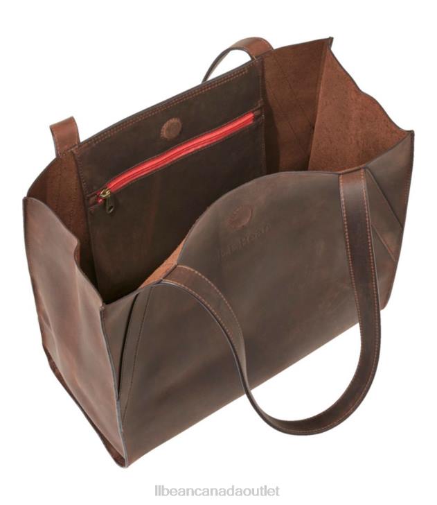 Accessories Black H8XZ4239 Stonington Full-Grain Leather Tote Unisex L.L.Bean