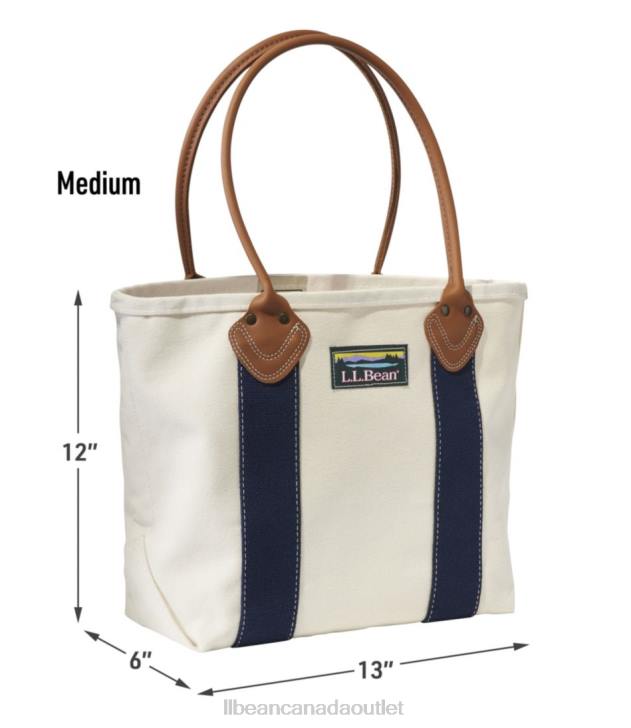 Accessories Blue/Natural H8XZ5434 Leather-Handle Katahdin Boat and Tote Unisex L.L.Bean