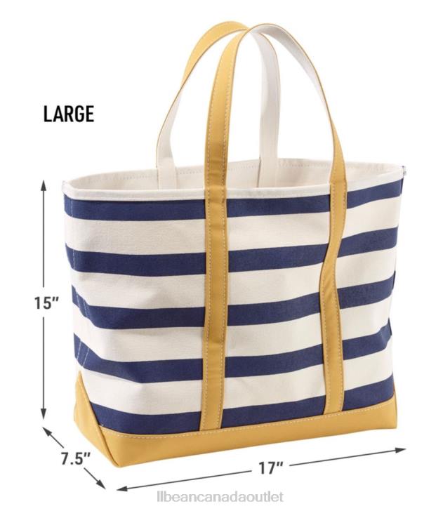 Accessories Bright Navy Sailor Stripe H8XZ2340 Boat and Tote Unisex L.L.Bean
