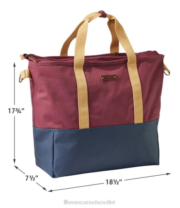 Accessories Classic Navy/Burgundy/Canyon Khaki H8XZ4226 Nor\'easter Tote Bag Unisex L.L.Bean