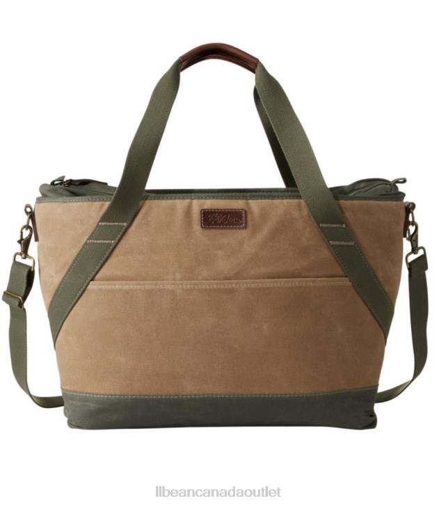 Accessories Khaki H8XZ1339 Insulated Waxed-Canvas Tote Unisex L.L.Bean