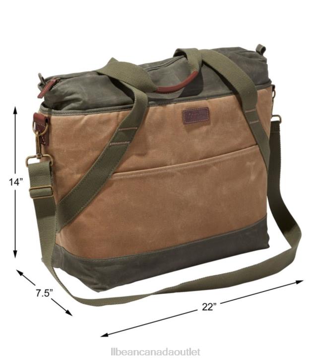 Accessories Khaki H8XZ1339 Insulated Waxed-Canvas Tote Unisex L.L.Bean