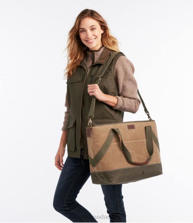 Accessories Khaki H8XZ1339 Insulated Waxed-Canvas Tote Unisex L.L.Bean