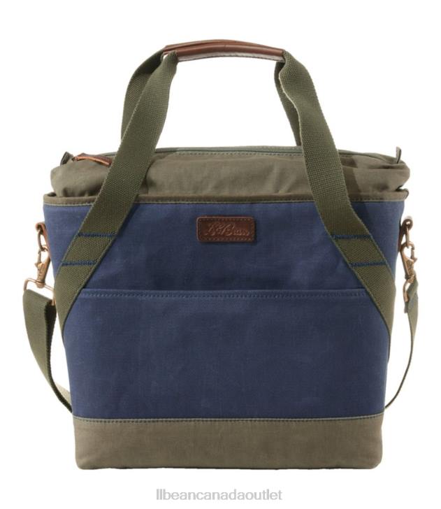 Accessories Navy H8XZ3912 Insulated Waxed-Canvas Tote Unisex L.L.Bean
