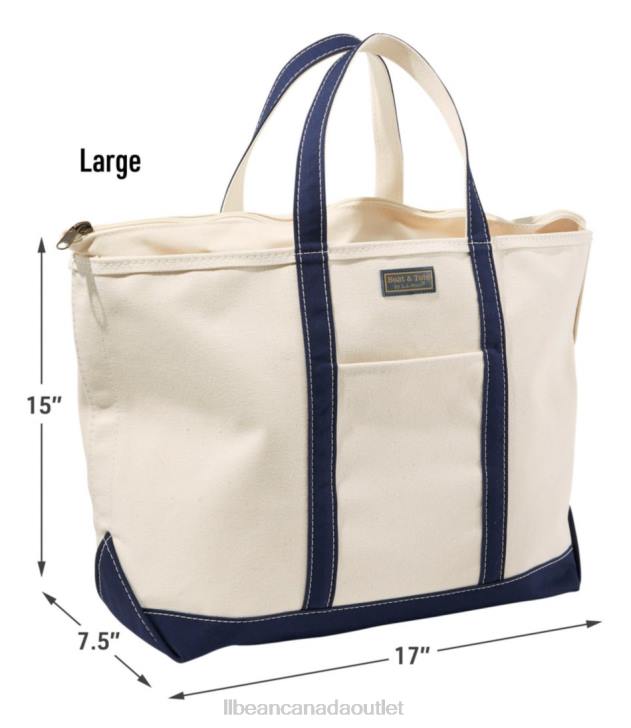 Accessories Warm Gold H8XZ2319 Boat and Tote Zip-Top with Pocket Unisex L.L.Bean