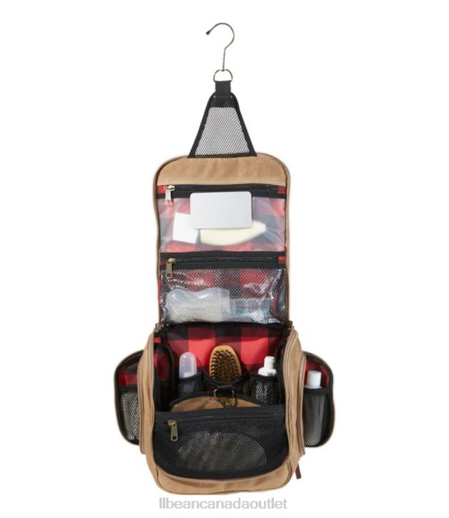 Accessories Classic Navy H8XZ2400 Waxed-Canvas Personal Organizer Toiletry Bag Unisex L.L.Bean