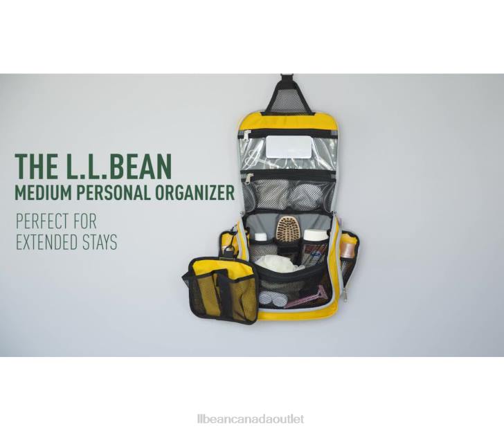 Accessories Classic Navy H8XZ2400 Waxed-Canvas Personal Organizer Toiletry Bag Unisex L.L.Bean