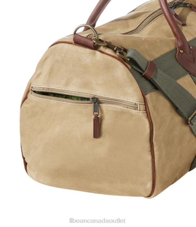 Accessories Black H8XZ6242 Waxed Canvas Duffle Unisex L.L.Bean