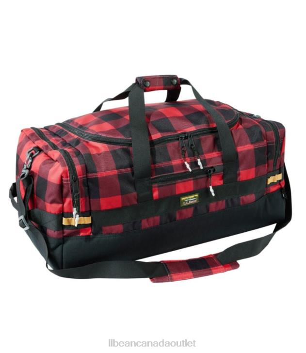 Accessories Black/Red Buffalo H8XZ2435 Mountain Classic Cordura Duffle Print Unisex L.L.Bean