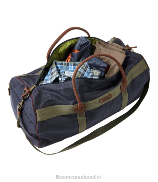 Accessories Feldspar H8XZ4309 Waxed Canvas Duffle Unisex L.L.Bean