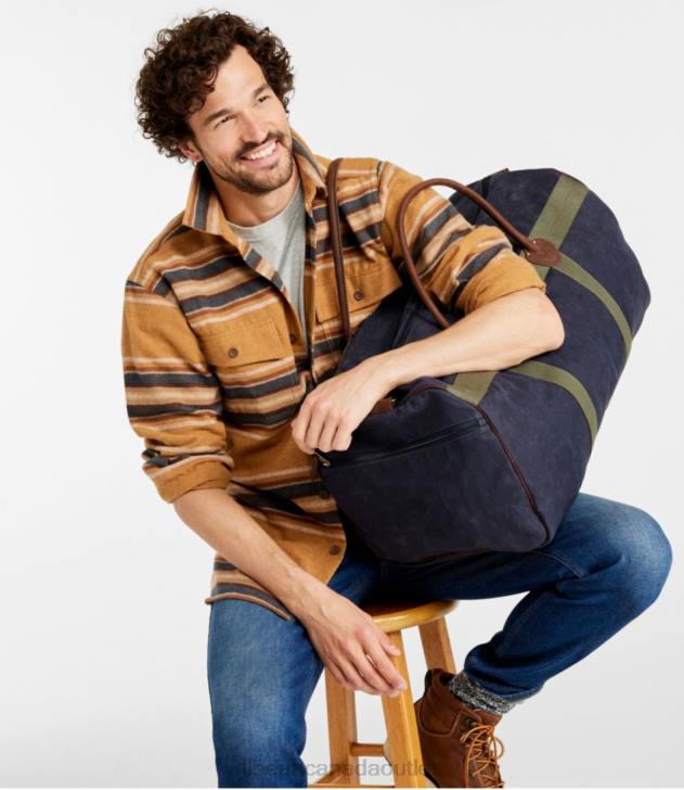 Accessories Feldspar H8XZ4309 Waxed Canvas Duffle Unisex L.L.Bean