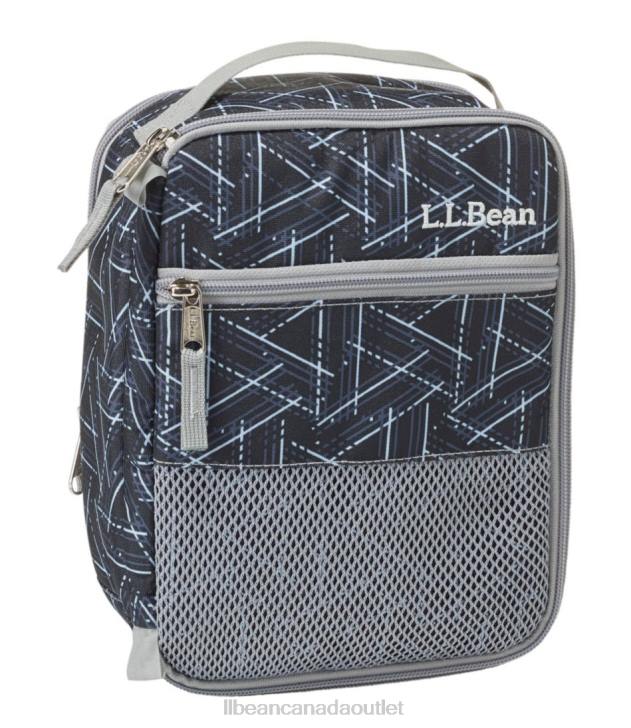 Accessories Midnight Black Triangles H8XZ5465 Expandable Lunch Box Print Unisex L.L.Bean