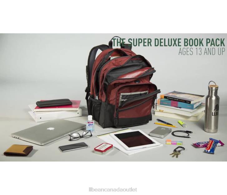 Accessories Mineral Blue H8XZ5422 Super Deluxe Book Pack Unisex L.L.Bean