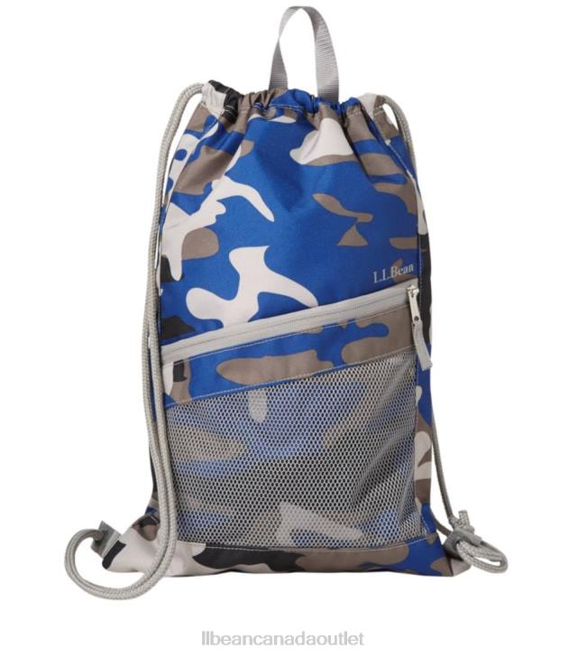 Accessories Ocean Blue Camo H8XZ5476 Drawstring Cinch Pack Unisex L.L.Bean