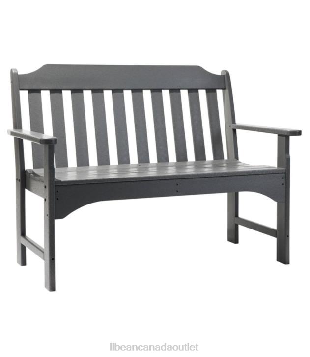 Backyard & Patio Slate Gray H8XZ5596 All-Weather Garden Bench Unisex L.L.Bean