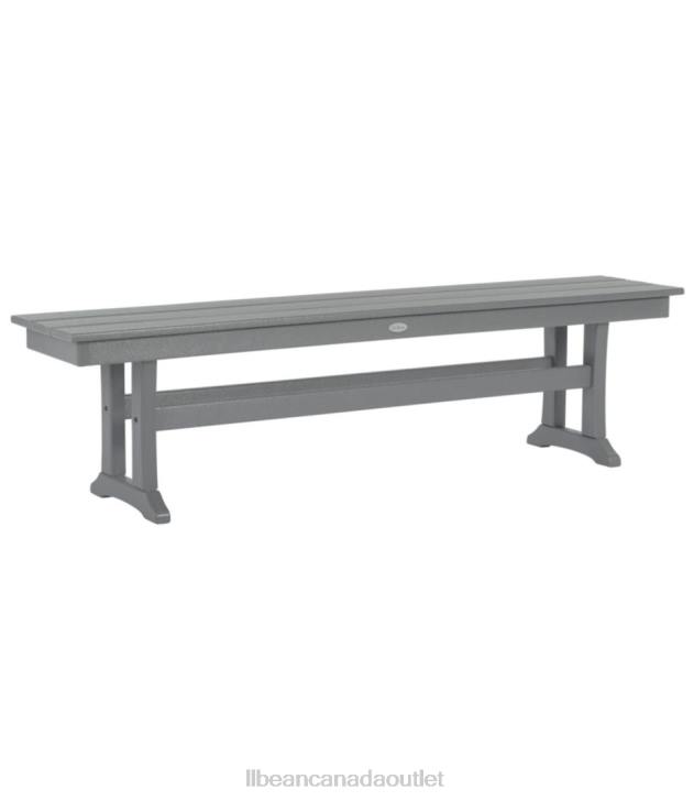 Backyard & Patio Slate Gray H8XZ6849 All-Weather Farmhouse Bench Unisex L.L.Bean