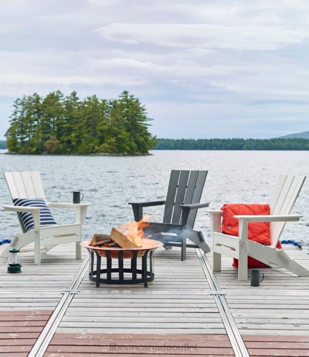 Backyard & Patio Slate Gray H8XZ7277 All-Weather Adirondack Chair Square-Back Unisex L.L.Bean