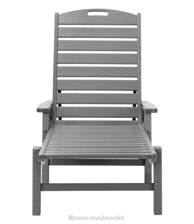Backyard & Patio White H8XZ4482 All-Weather Chaise Lounger with Arms Unisex L.L.Bean