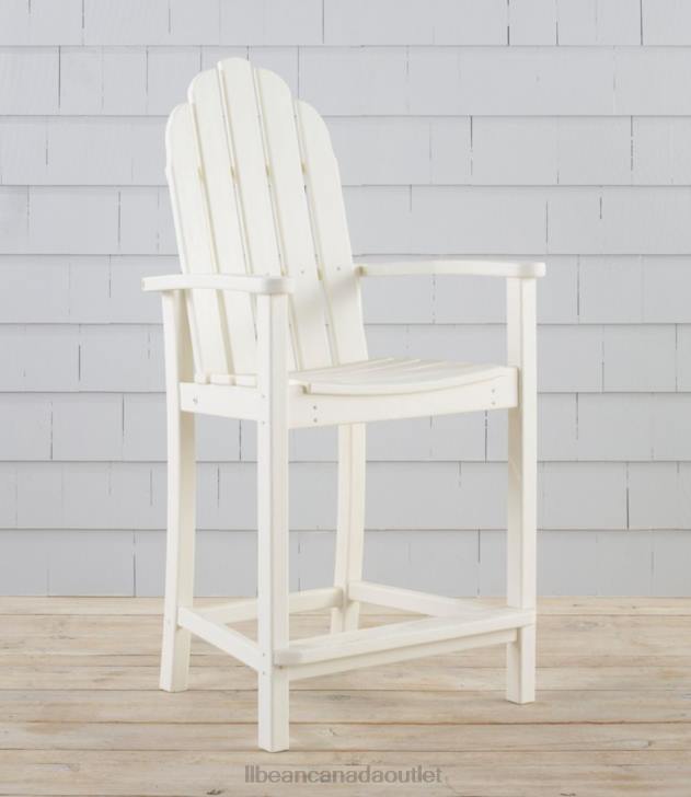 Backyard & Patio White H8XZ5626 All-Weather Counter-Height Chair Unisex L.L.Bean