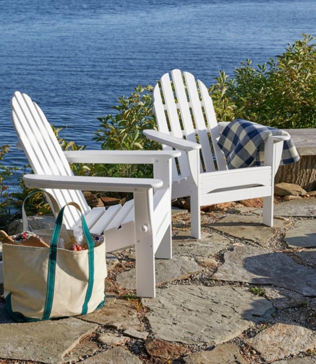 Backyard & Patio White H8XZ7144 All-Weather Classic Adirondack Chair Unisex L.L.Bean
