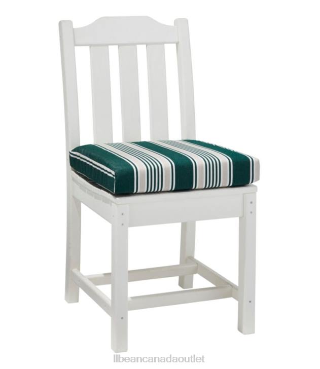 Backyard & Patio Green/Sand Multi H8XZ5595 Casco Bay Cushion for All-Weather Armless/Folding Chair Stripe Unisex L.L.Bean