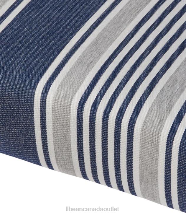 Backyard & Patio Navy/Gray Multi H8XZ2618 Casco Bay Adirondack Chair Seat Cushion Stripe Unisex L.L.Bean