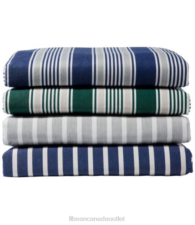 Backyard & Patio Navy/Natural H8XZ5567 Casco Bay Adirondack Chair Seat and Back Cushion Stripe Unisex L.L.Bean