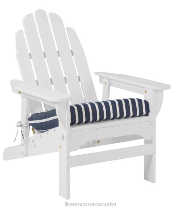Backyard & Patio Navy/Natural H8XZ6340 Casco Bay Adirondack Chair Seat Cushion Stripe Unisex L.L.Bean