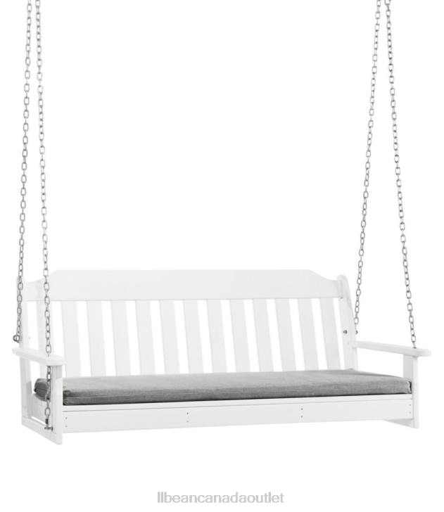 Backyard & Patio Gray H8XZ4518 All-Weather 60'' Porch Swing Textured Cushion Unisex L.L.Bean