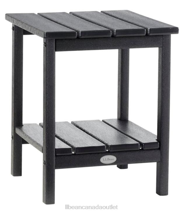 Backyard & Patio Black H8XZ6300 All-Weather Square Side Table Unisex L.L.Bean