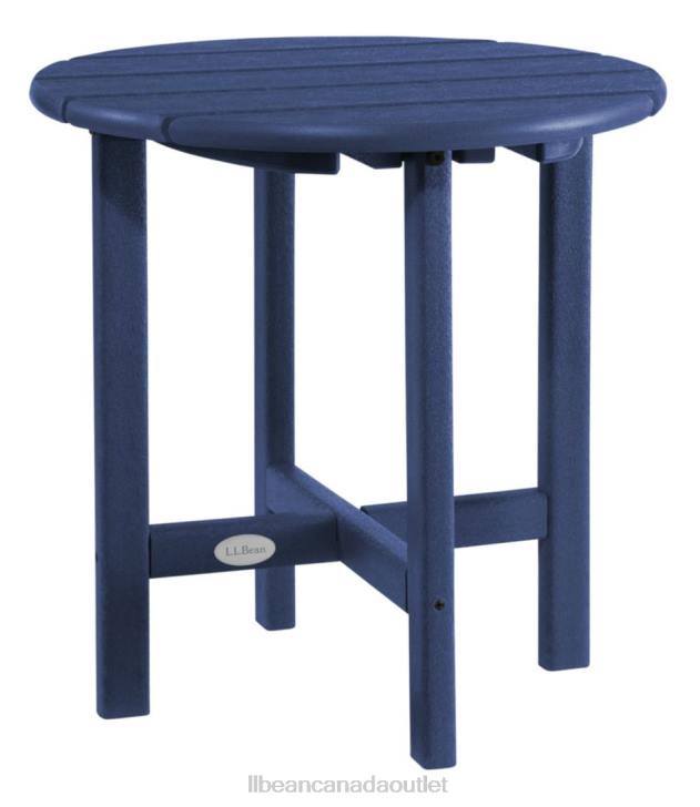 Backyard & Patio Classic Navy H8XZ2581 All-Weather Round Side Table Unisex L.L.Bean