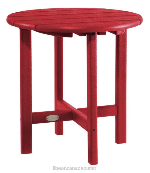 Backyard & Patio Classic Red H8XZ4391 All-Weather Round Side Table Unisex L.L.Bean