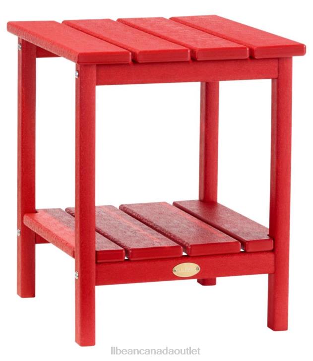 Backyard & Patio Classic Red H8XZ5532 All-Weather Square Side Table Unisex L.L.Bean