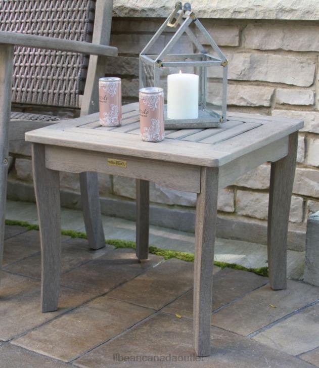 Backyard & Patio Gray Washed H8XZ2843 Eucalyptus End Table Unisex L.L.Bean