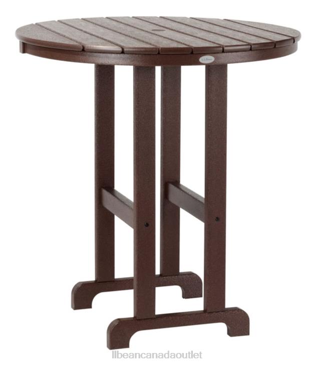 Backyard & Patio Mahogany H8XZ4514 All-Weather Counter-Height Table 36'' Round Unisex L.L.Bean