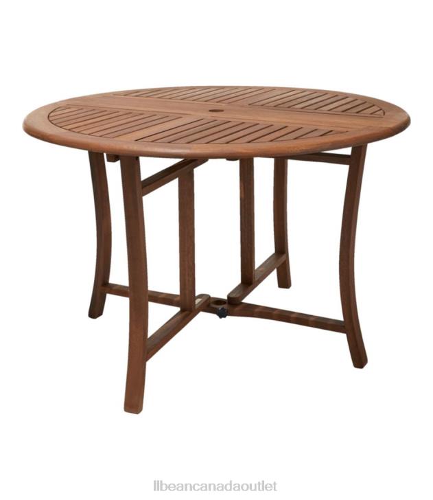 Backyard & Patio Natural H8XZ2808 Eucalyptus Folding Table Unisex L.L.Bean