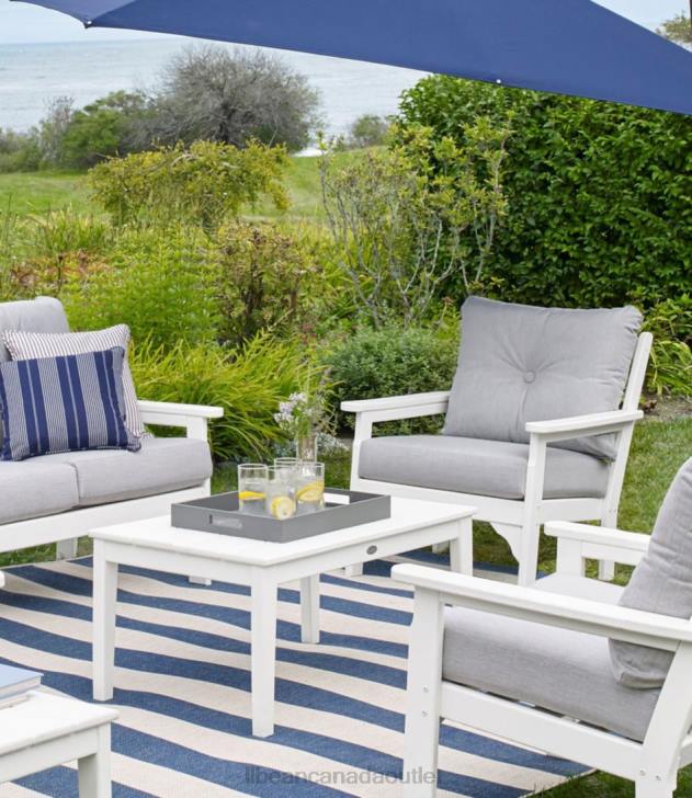 Home Goods Slate Gray H8XZ4506 All-Weather Patio Coffee Table Unisex L.L.Bean