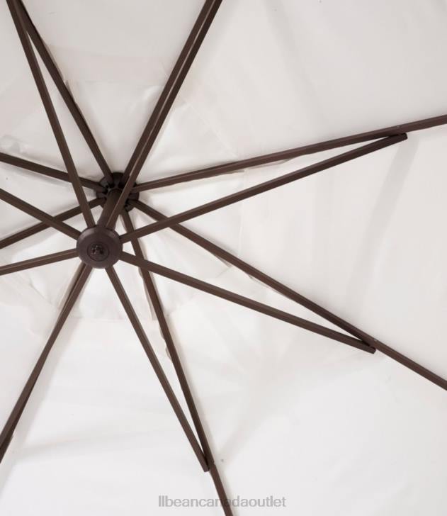 Backyard & Patio Hunter Green H8XZ4522 Sunbrella Market Cantilever 10\' Octagon Umbrella with Stand Set Unisex L.L.Bean