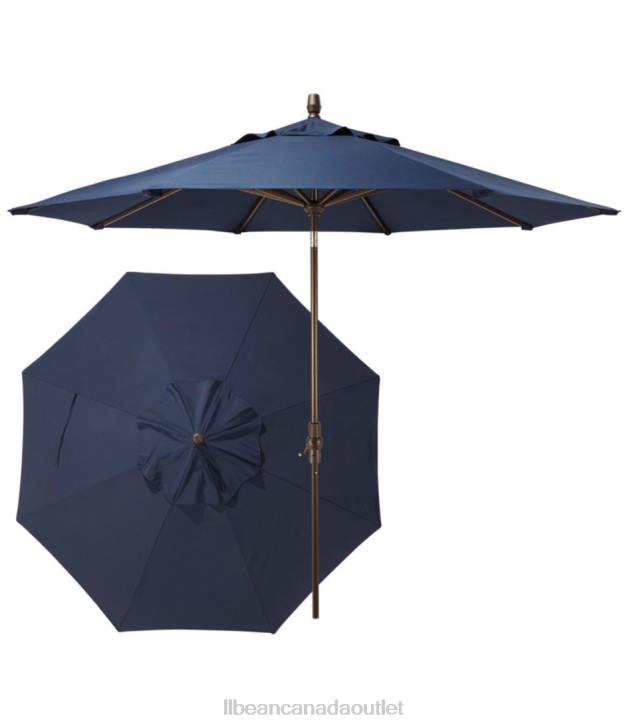 Backyard & Patio Navy H8XZ4428 Sunbrella Market Umbrella Aluminum Unisex L.L.Bean