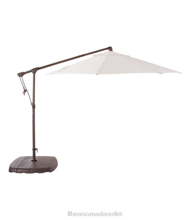 Backyard & Patio Sea Salt H8XZ2785 Sunbrella Market Cantilever 10' Octagon Umbrella with Stand Set Unisex L.L.Bean