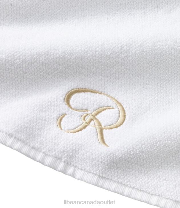 Bath Antique White H8XZ6788 Organic Textured Cotton Towel Unisex L.L.Bean