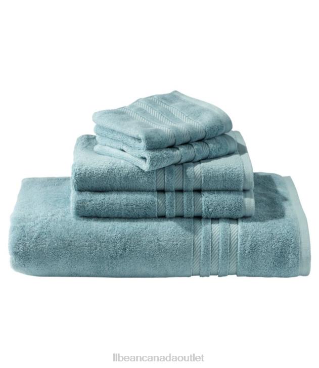 Bath Blue Quartz H8XZ2493 Organic Cotton Towel Unisex L.L.Bean