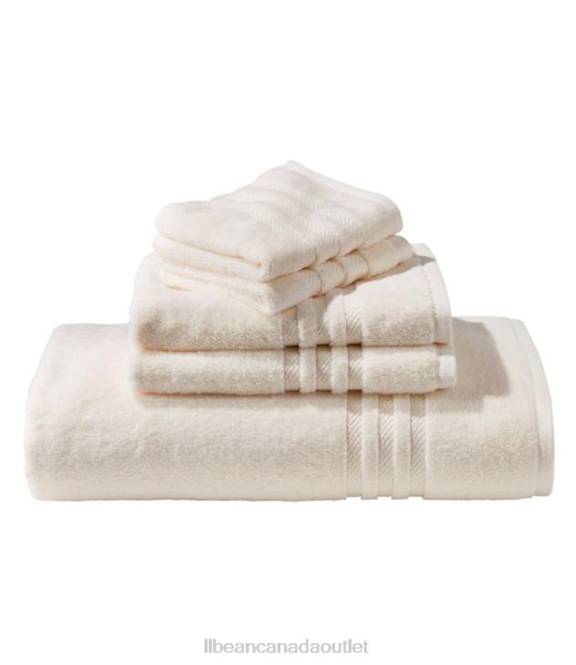 Bath Cream H8XZ7129 Organic Cotton Towel Unisex L.L.Bean