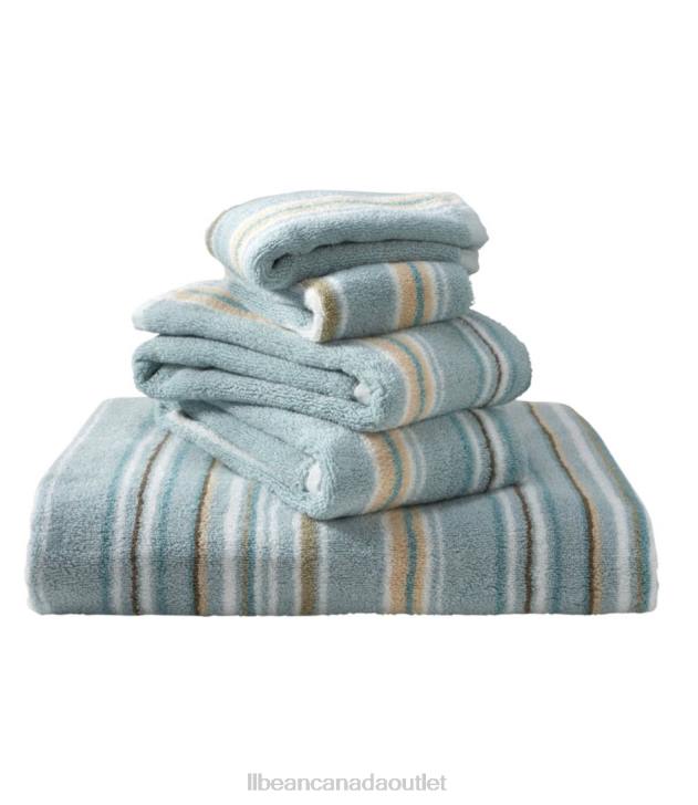 Bath Sand Dollar H8XZ4455 Premium Cotton Towel Set Stripe Unisex L.L.Bean