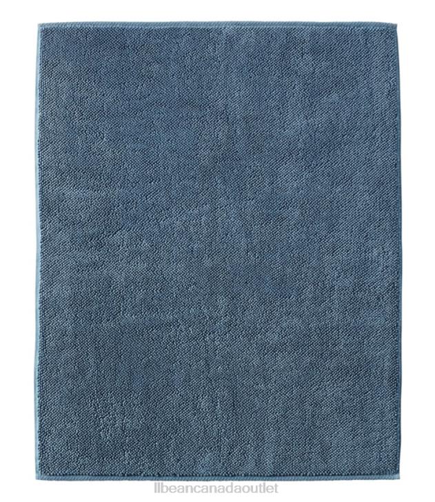 Bath Slate Blue H8XZ2615 Organic Textured Cotton Bath Mat Unisex L.L.Bean