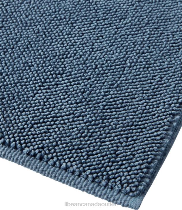 Bath Slate Blue H8XZ2615 Organic Textured Cotton Bath Mat Unisex L.L.Bean