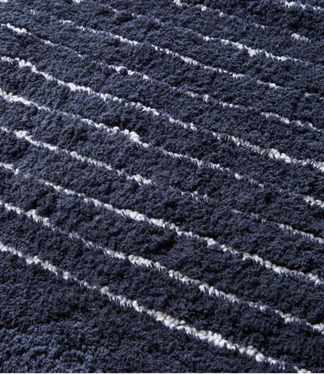 Bath Twig H8XZ2737 Premium Cotton Bath Mat Nautical Stripe Unisex L.L.Bean