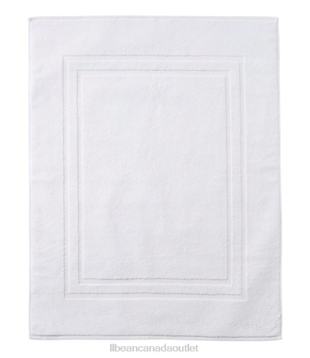 Bath White H8XZ6806 Organic Cotton Towel Bath Mat Unisex L.L.Bean